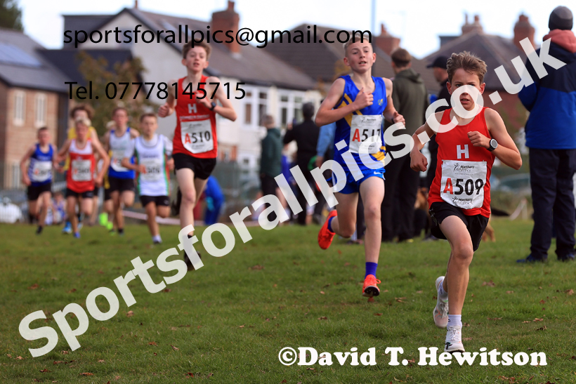 Boys Under-14s 2026 Northern Cross Country Relays, Graves Park, Sheffield. Photo: David T. Hewitson/Sports for All Pics